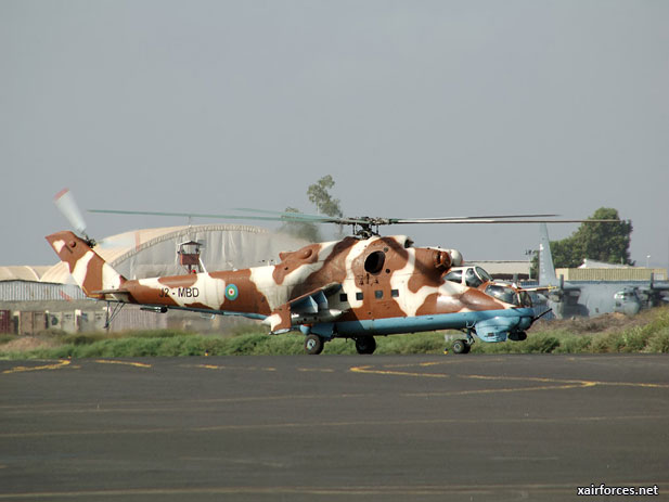 Djibouti Air Force Mil Mi-24V Hind-E